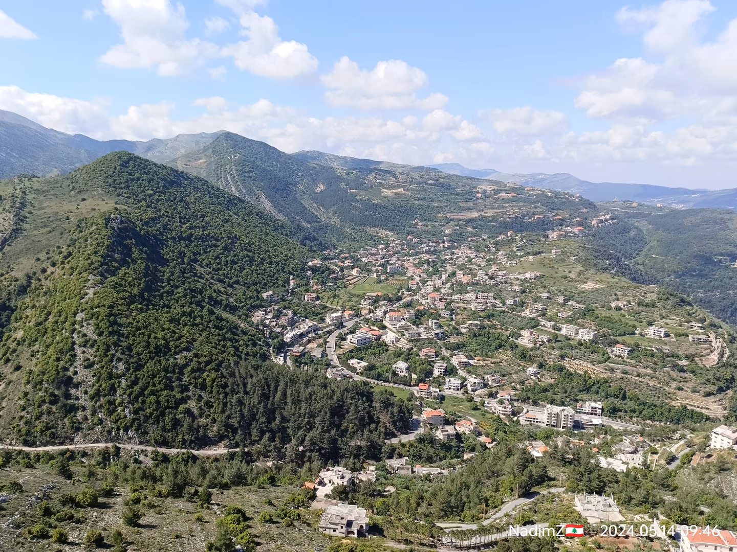 Niha Al-Chouf Village Panorama